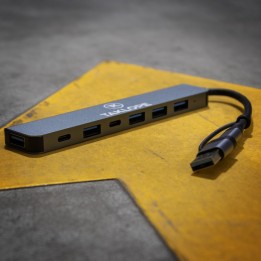 Hub USB - 7-En-1 - USB-A, USB-C