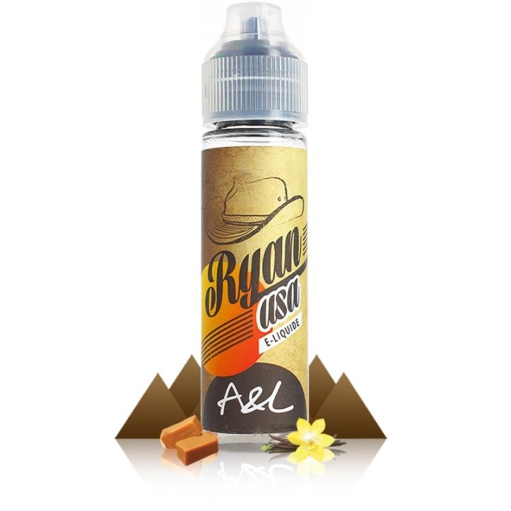 E-liquide Ryan USA 50ml - Classic blond - Vanille - Caramel - 50/50 PG/VG - 0mg