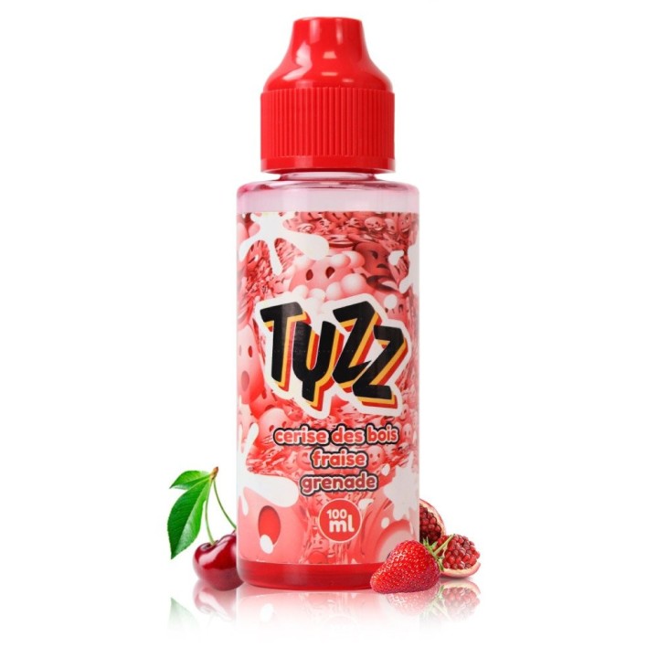 E-liquide Cerise des Bois Fraise Grenade 100ml - 50/50 PG/VG - 0mg