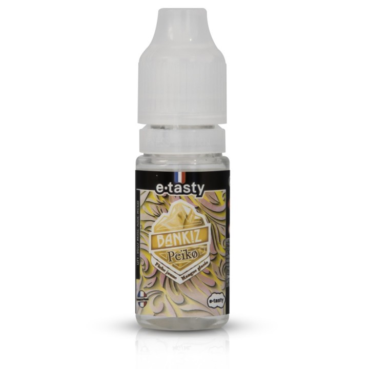 E-liquide Peiko 10ml Bankiz - Pêche jaune - Mangue - Fraîcheur - 10ml - 50/50 PG/VG - 3, 6, 12mg