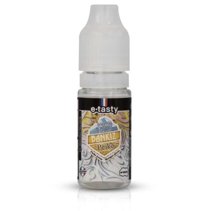 E-liquide Peiko Extra Frais 10ml Bankiz - Pêche jaune - Mangue - Extra frais - 10ml - 50/50 PG/VG - 3, 6, 12mg