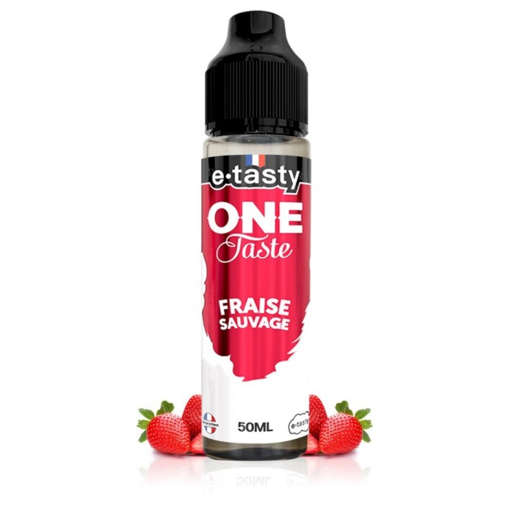 E-liquide Fraise Sauvage 50ml E.Tasty – Fraise gariguette – 50/50 PG/VG – 0mg